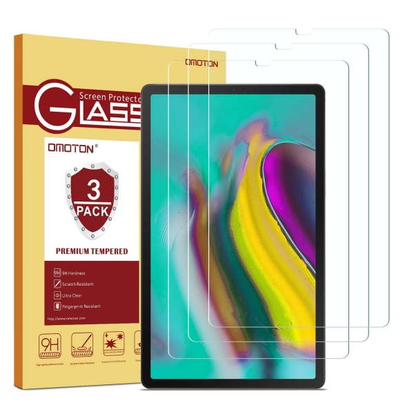 OMOTON Galaxy Tab S5e Temperli Cam Ekran Koruyucu (10.5 inç)(3Adet)
