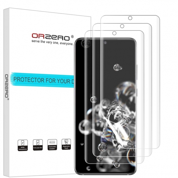 Orzero Samsung Galaxy S20 Ultra Ekran Koruyucu Film (3 Adet)