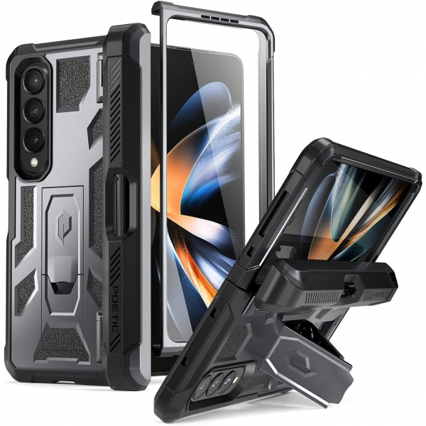 Poetic Spartan Serisi Galaxy Z Fold 4 Tam Korumal Klf (MIL-STD-810G)