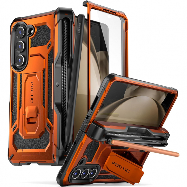 Poetic Spartan Serisi Samsung Galaxy Z Fold 5 Klf (MIL-STD-810G)
