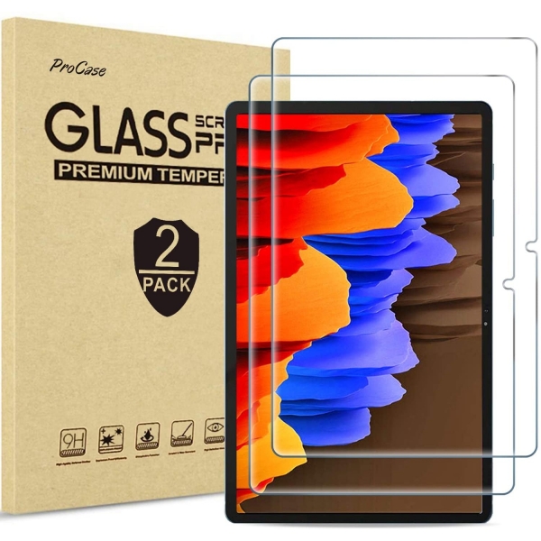 ProCase Galaxy Tab S7 Plus Cam Ekran Koruyucu (2 Adet)