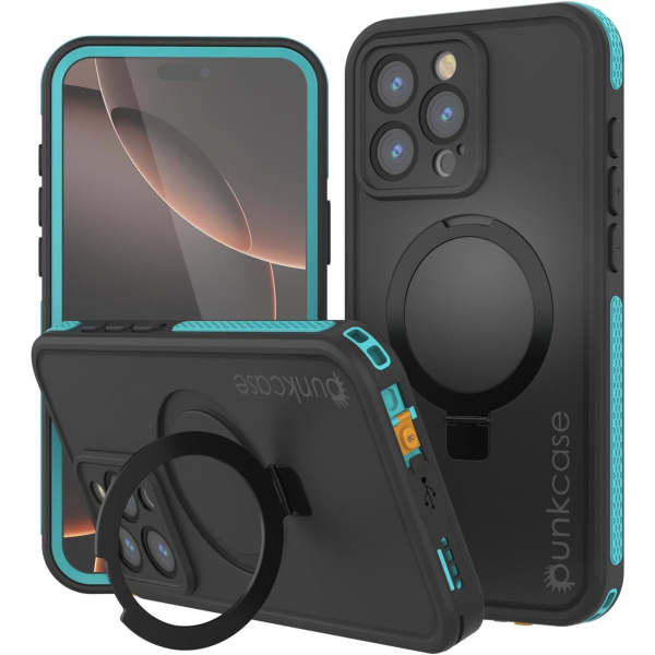 Punkcase iPhone 16 Pro Su Geirmez Kickstud 2.0 Klf