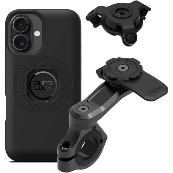 QuadLock iPhone 16 Titreimli MAG PRO Gidon Set