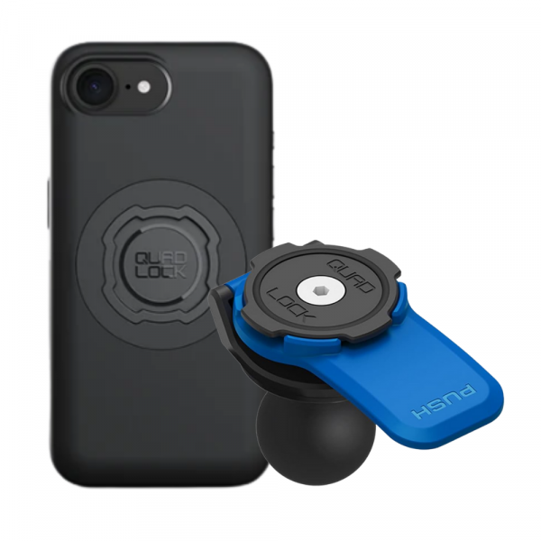 Quad Lock Apple iPhone 16e Motosiklet MAG Seti