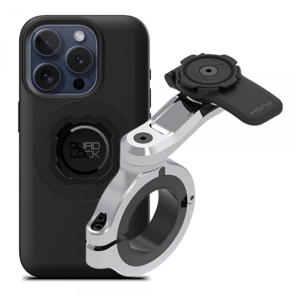 Quad Lock iPhone 16 ProMax Chrome Large PRO Gidon Seti 