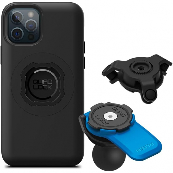 Quad Lock iPhone 12/12 Pro MAG Motosiklet Seti