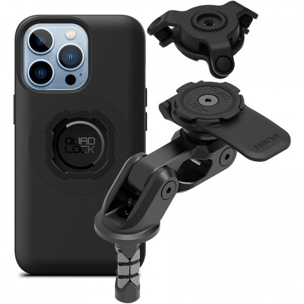 Quad Lock iPhone 13 Pro Titreimli MAG atal Sap Seti