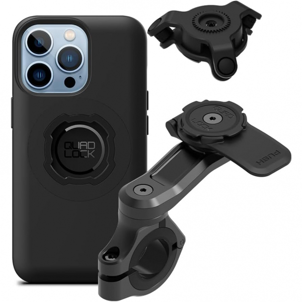 Quad Lock iPhone 13 Pro Titreimli MAG PRO Gidon Seti