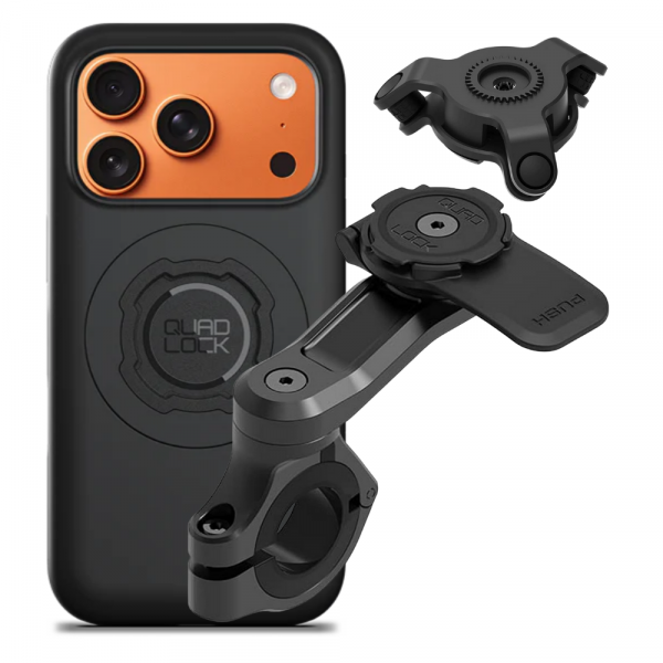 Quad Lock iPhone 17 Pro Titreimli MAG PRO Gidon Set