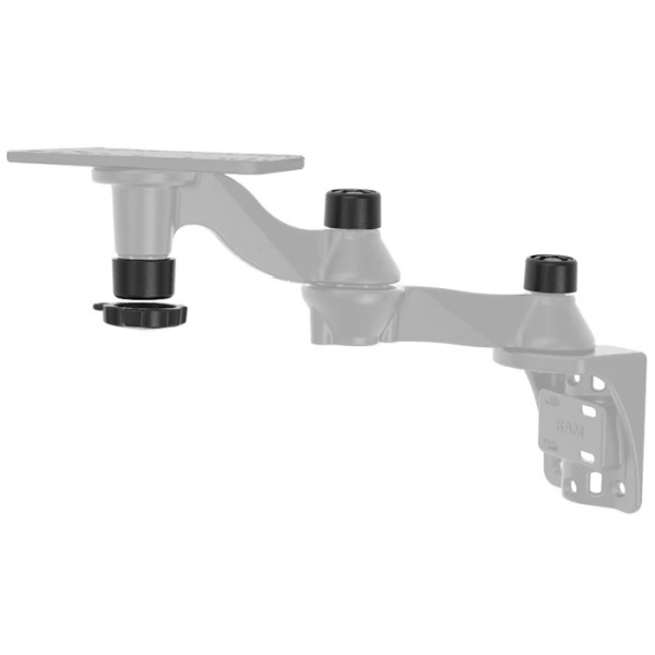 Ram Mounts ift Salncak Kollar in Pin-Lock Gvenlik Kiti RAP-S-KNOB-109-1U