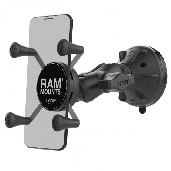 Ram Mounts Düşük Profil Vantuzlu X-Grip Kısa Boy Telefon Montaj Seti RAP-B-166-2-A-UN7U