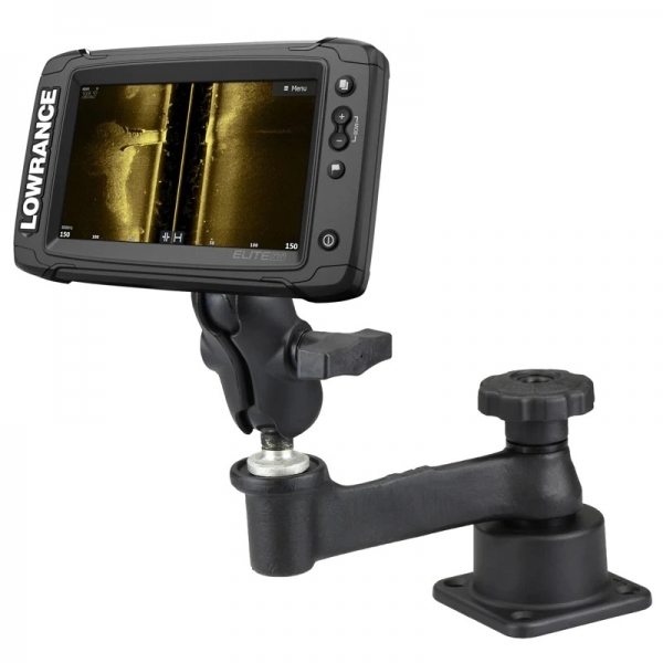 Ram Mounts Lowrance Elite 5 Serisi in Yatay Dner Kol Montaj Seti RAM-109H-2B-B-LO11