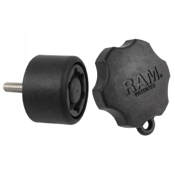 Ram Mounts Salncak Kolu Gimbal Plakalar in 6-Pin Gvenlik Dmesi RAP-S-KNOB7-6U