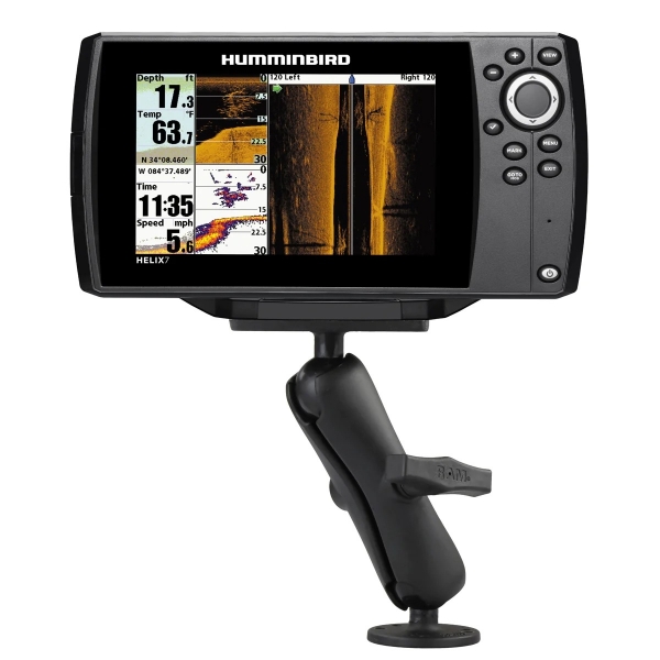  Ram Mounts Humminbird Helix 7 Uyumlu Drill-Down Orta Boy ift Bilyal Montaj Seti RAM-202-24-202U 