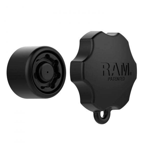 Ram Mounts C Size Soket Kolları İçin Pin-Lock Güvenlik Düğmesi RAP-S-KNOB5U