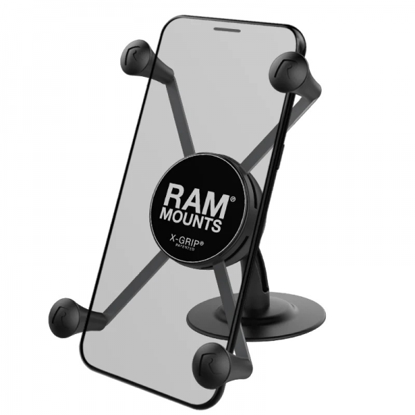 Ram Mounts X-Grip Büyük Boy Telefon Tutacağı Ve Lil Buddy Yapıştırıcı Ön Panel Montaj Seti RAP-SB-180-UN10