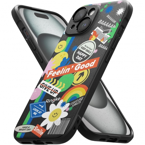 Rin gke Onyx Design iPhone 15 Plus Klf