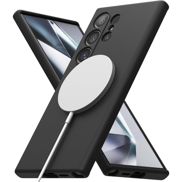 Rin gke Galaxy S24 Ultra MagSafe Silikon Klf