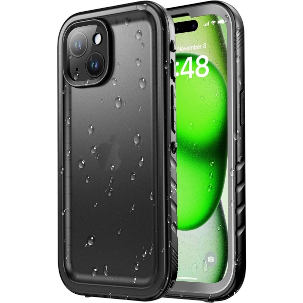 SPORTLINK Apple iPhone 15 Plus Su Geirmez Klf (MIL-STD-810G)