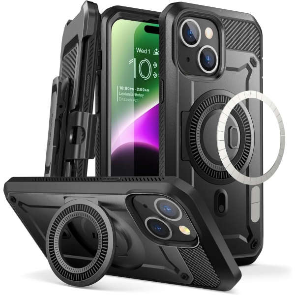 SUPCASE Unicorn Beetle Pro Mag Serisi Apple iPhone 15 Klf (MIL-STD-810G)