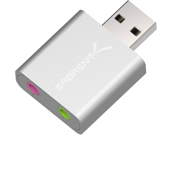 Sabrent Alminyum USB Stereo Ses Adaptr (Gm)