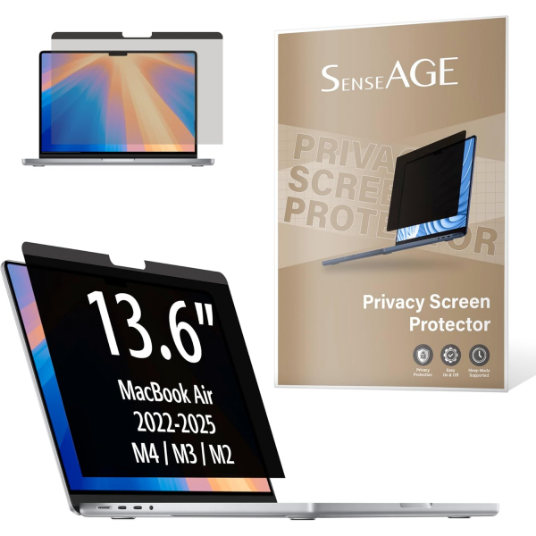 SenseAGE MacBook Air Privacy Ekran Koruyucu (13.6 in)