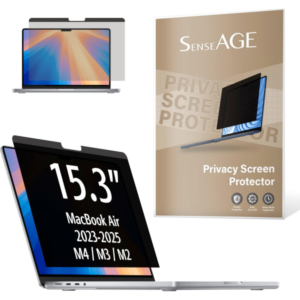 SenseAGE MacBook Air Privacy Ekran Koruyucu (15.3 in)