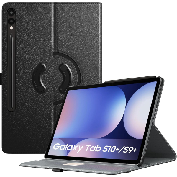 T�MOVO Galaxy Tab S10 Plus/S9 Plus Rotating K�l�f 