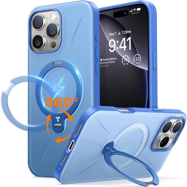 TORRAS Apple iPhone 16 Pro Max Ostand Spin Klf