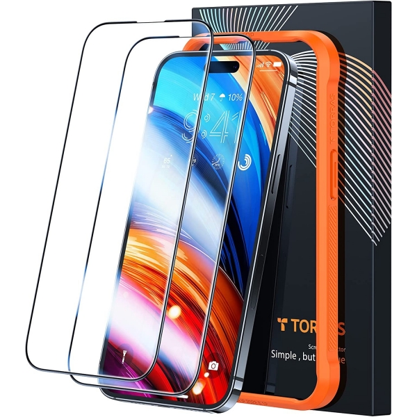 TORRAS GlassGo Serisi iPhone 14 Plus Ekran Koruyucu (2 Paket)