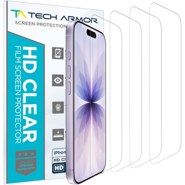 Tech Armor Apple iPhone 17 Ekran Koruyucu (4 Adet)