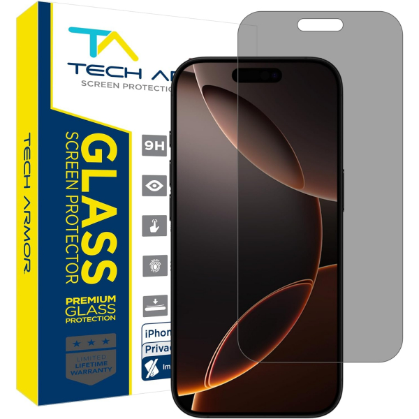 Tech Armor iPhone 16 Pro Privacy Cam Ekran Koruyucu