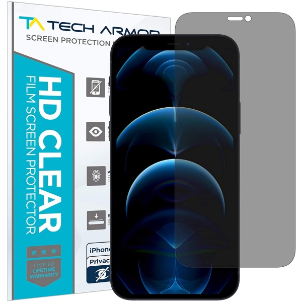 Tech Armor iPhone 12 Pro Max Privacy Ekran Koruyucu Film