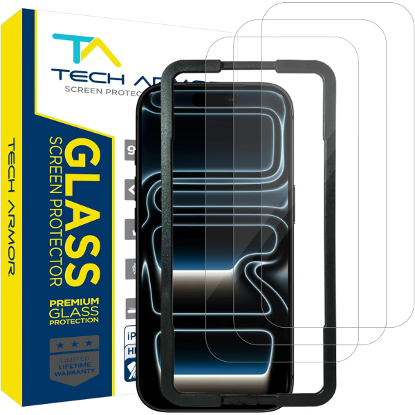 Tech Armor iPhone 17 Pro Ekran Koruyucu (3 Adet)