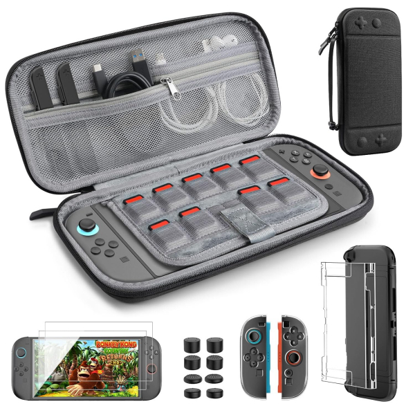 TiMOVO Nintendo Switch 2 Koruyucu Klf Seti