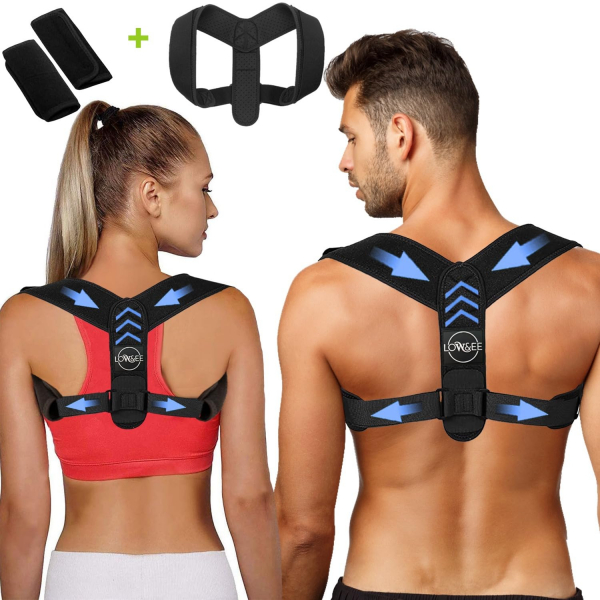 LOW&EE Unisex Standart Beden Dik Duru Korsesi (Siyah)