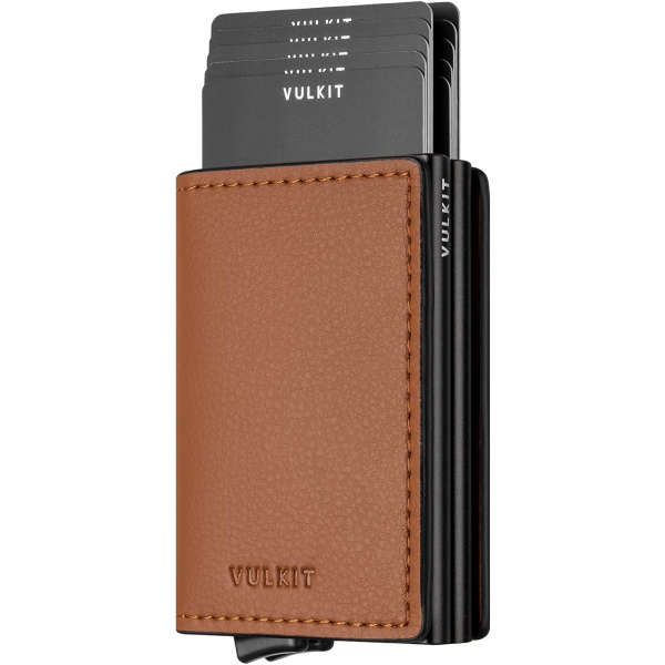 VULKIT RFID Pop Up Erkek Czdan (Brown)