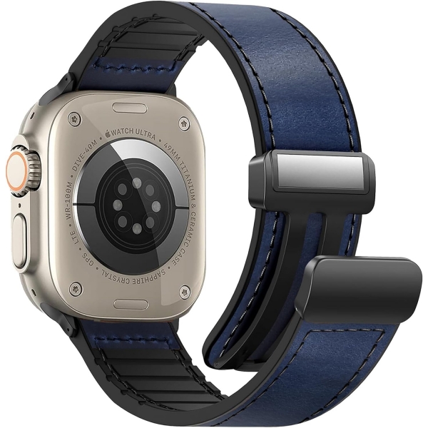 WestEagle Apple Watch Ultra 2. Nesil Uyumlu Deri Kay