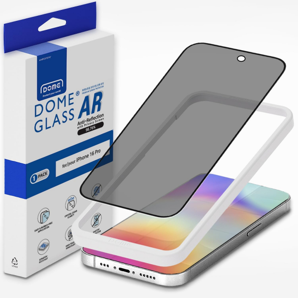 Whiestone Apple iPhone 16 Pro Dome AR Ekran Koruyucu