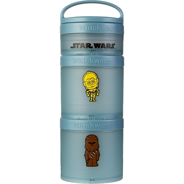 Whiskware Star Wars Desenli 3 Katl Beslenme Kutusu (C-3PO/Chewbacca)