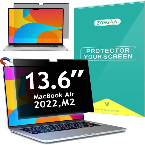 ZOEGAA Privacy MacBook Pro Ekran Koruyucu(13.6 in)