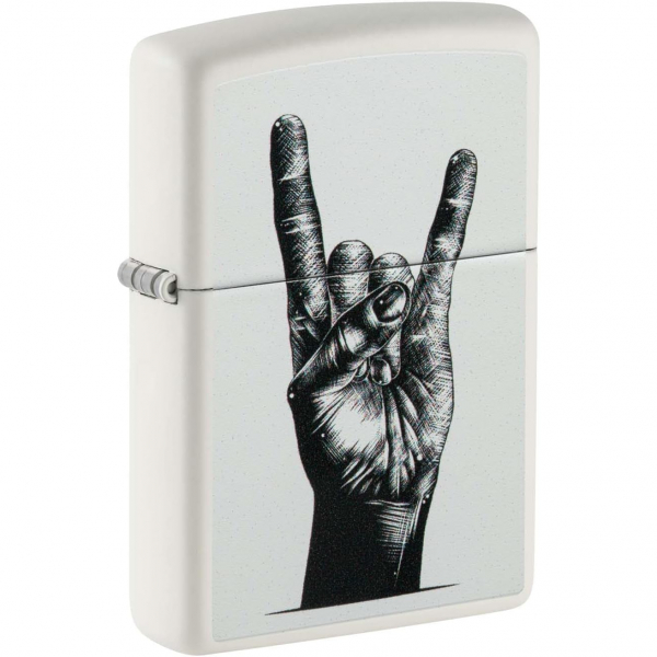 Zippo Rock Mzik Tabelas Mat Beyaz akmak 