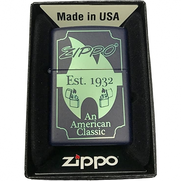 Zippo Amerikan Klasik Vintage Lacivert Çakmak