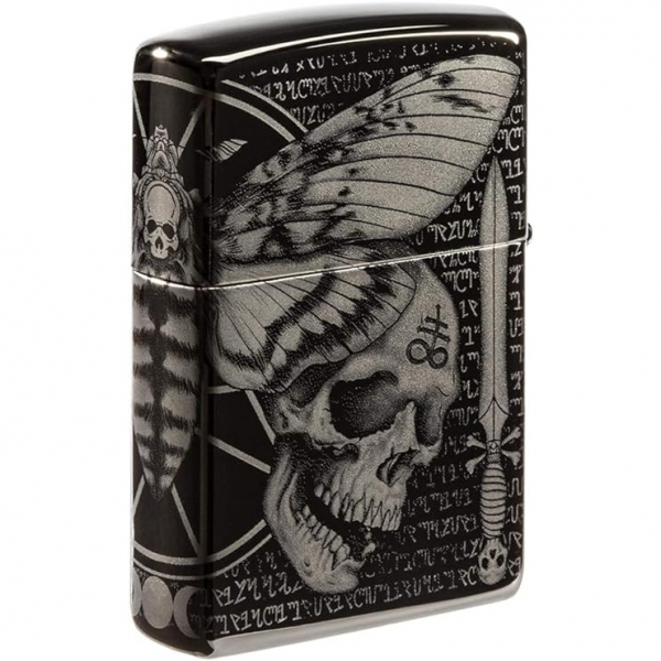 Zippo Kara Hawkmoth akmak