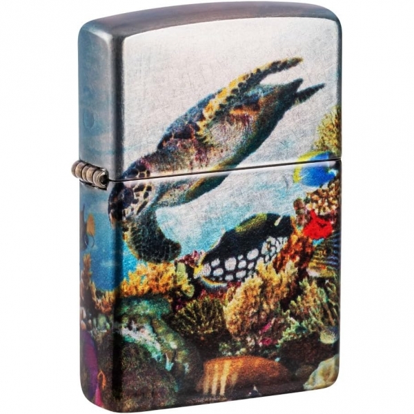 Zippo Deep Sea Design Krom akmak