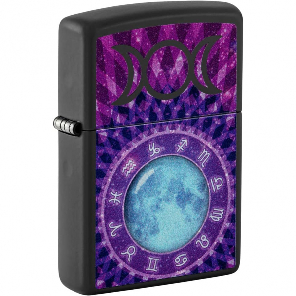 Zippo Zodiac Black Light Mat akmak