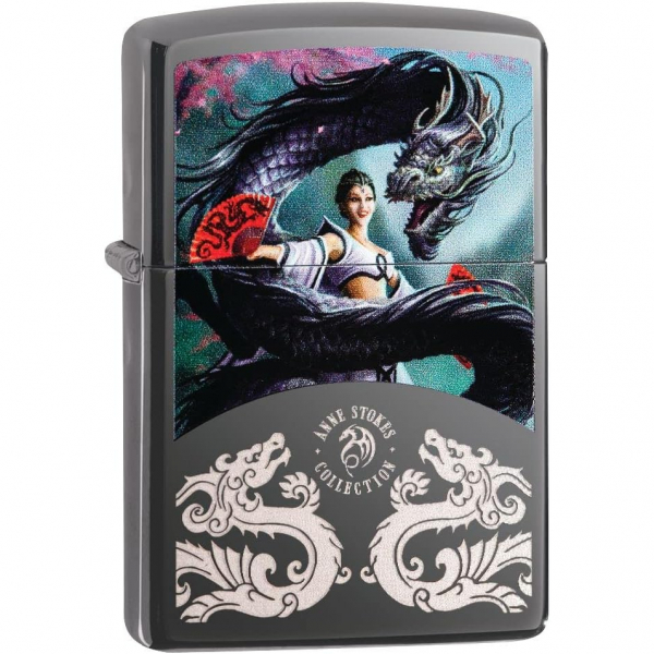 Zippo Anne Stokes Siyah Buz akmak