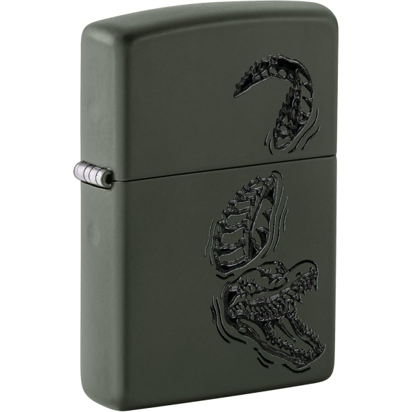 Zippo Kabartmal Timsah Amblemi akmak
