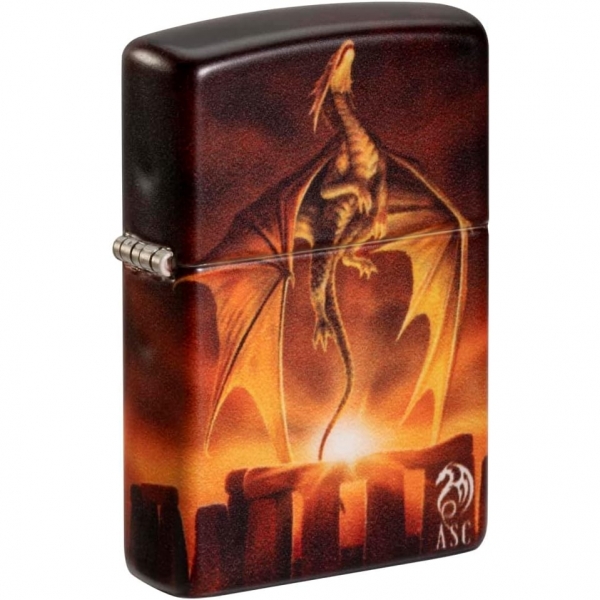 Zippo Anne Stokes Dragon Krmz akmak 