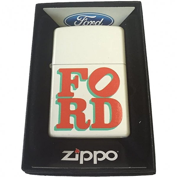 Zippo Ford Kırmızı Yazı Çakmak 
